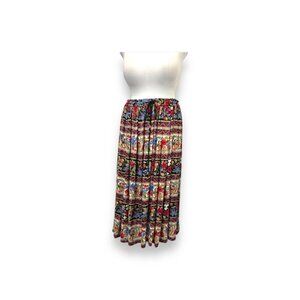 Sag Harbor Vintage Women’s Boho Hippie Maxi Skirt, size XL